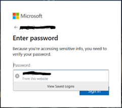 Enter your Unisa password and click on “Sign In”